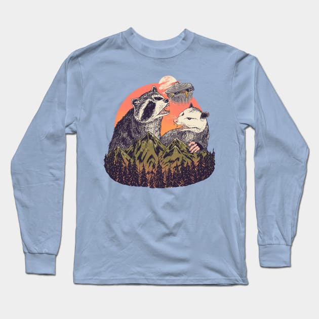 Majestic Trash Long Sleeve T-Shirt by Hillary White Rabbit